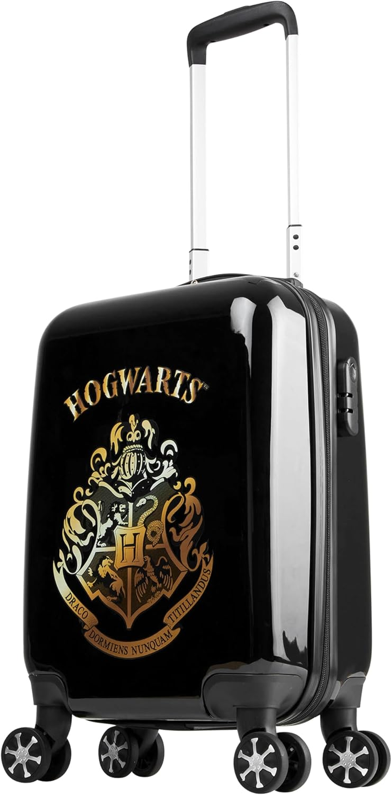 Harry Potter Suitcase for Kids Teens Hogwarts Hard Shell Luggage Rolling Suitcase 4 Wheels & Extendable Handle Travel Essentials for Vacations Trips (S/21.65Inch - 31L, Black) image number 1