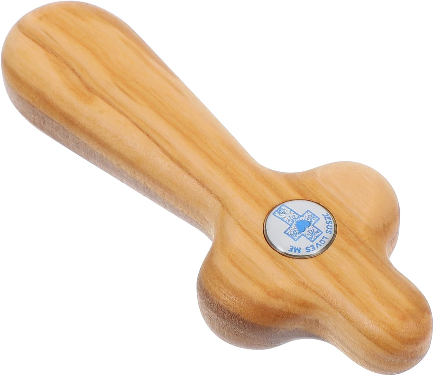 Homoyoyo Wooden Cross for Prayer Olive Wood Pocket Cross for Christian Ceremonies Unique Artisan Quality for Baptism Confirmation Thoughtful Religious Keepsake