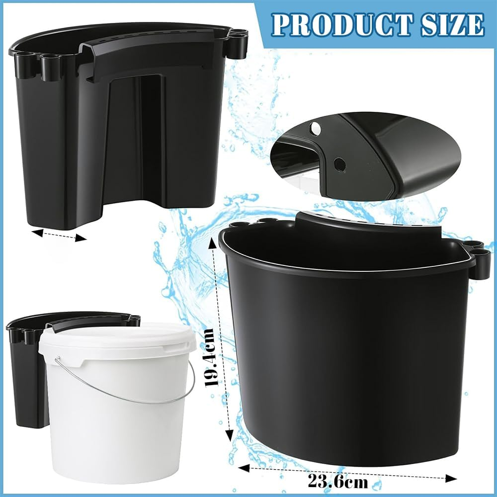 4Pcs Car Detailing Bucket, Designed for Portability, Multipurpose Hanging Wash Bucket Organizer Perfect for Car Care, Holding Water, Soap, or Cleaning Tools, Ideal for Kitchen, Picnic, Dishes image number 1