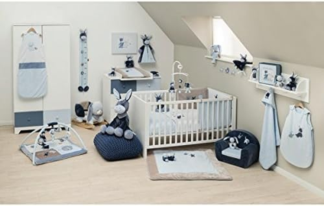 Nattou Bibou the Rabbit Doudou Comforter, Blue image number 2