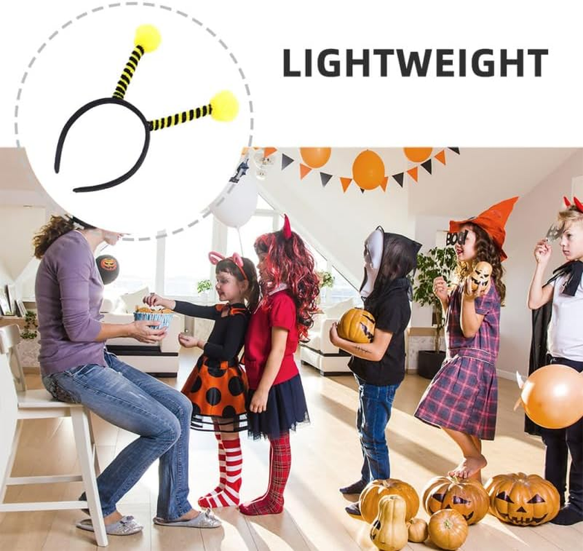 BESPORTBLE 10 Pieces Bee Headband Adult with Insect Sensor Bee Sensor Headband for Carnival Halloween and Parties Stylish Costume Accessory image number 3