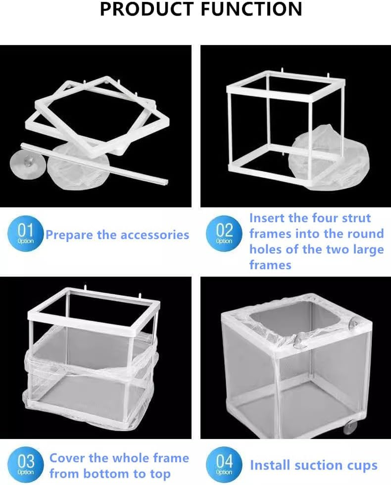 Fish Breeder Box, Spawning Incubator, Isolated Feeding, Juvenile Separation Net,Juvenile Fish Hatching Isolation Protective Box image number 1