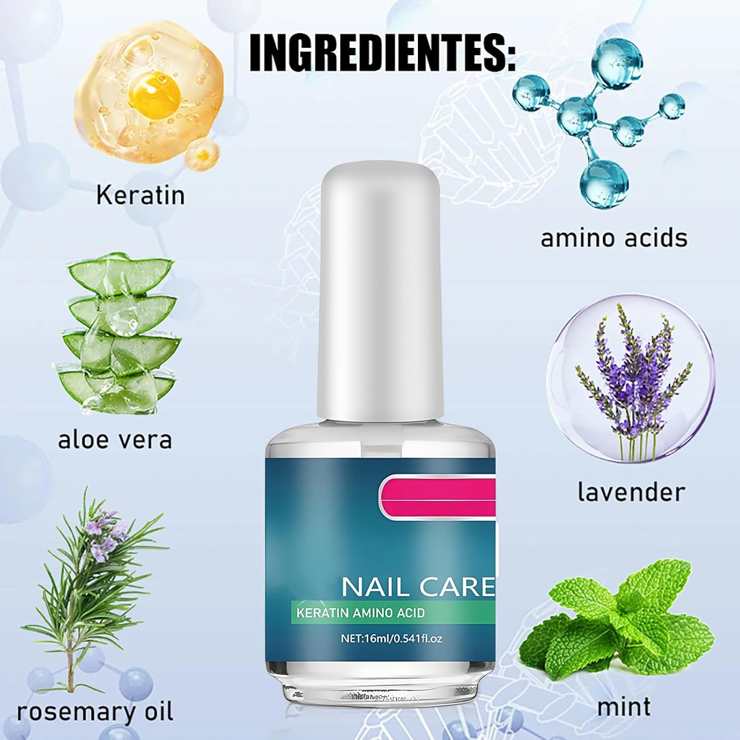 3 Days Nail Care Oil, Natural Ingredients Serum for Strengthener Nail, Hydrating Cuticle Oil for Hangnails, Dry & Damaged Nails, Moisturize Brighten Nails Care, 16Ml (3Pcs) - 8Pcs image number 4