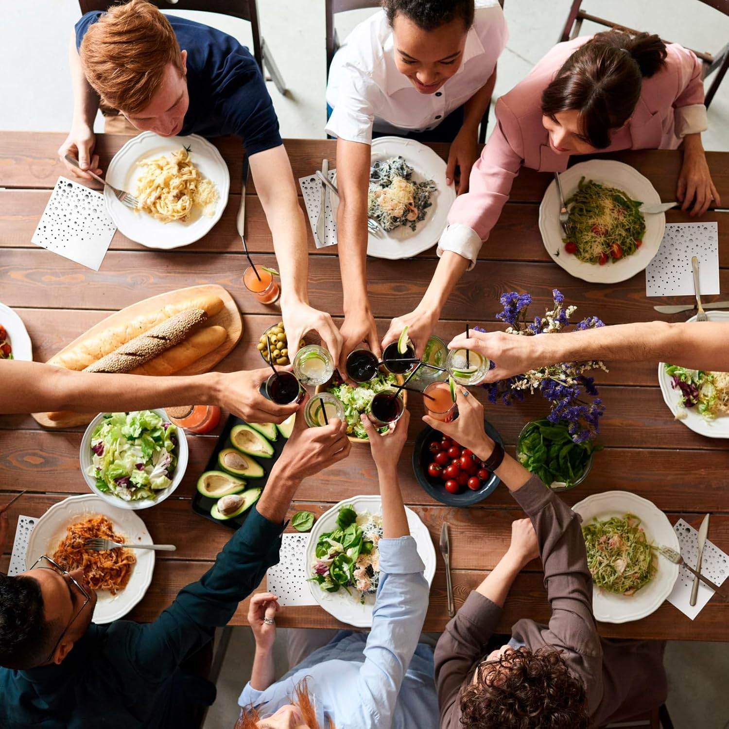 Stylish Silver Cocktail Napkins, 100 White and Silver Napkins, Disposable 5X5 Inch Silver Party Napkins, Wedding Napkins, Silver Paper Napkins, Wedding Cocktail Napkins, Silver and White Napkins image number 5