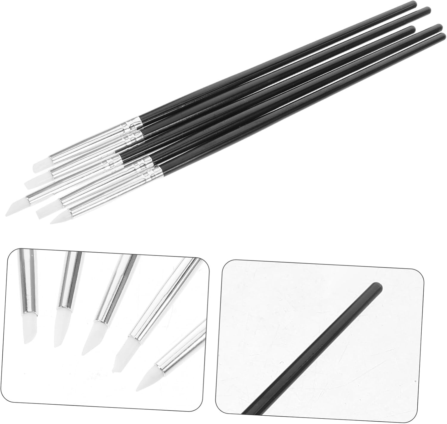 PENIKOKO 15Pcs Nail Polishing Pen Nail Painting Brush Cuticle Pushers for Home Use Beauty Salons image number 5