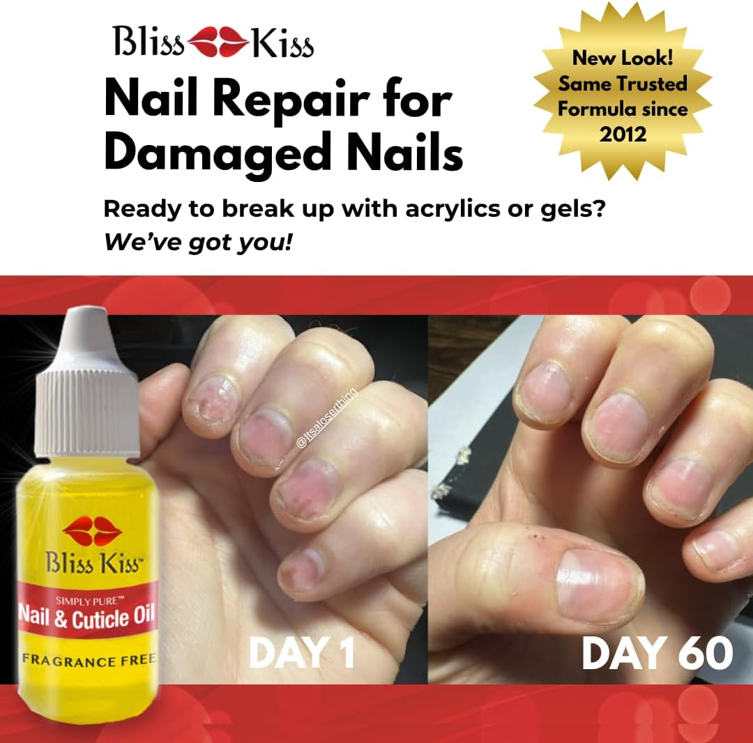 Bliss Kiss Simply Pure Cuticle & Nail Oil Dropper - Fragrance Free image number 2