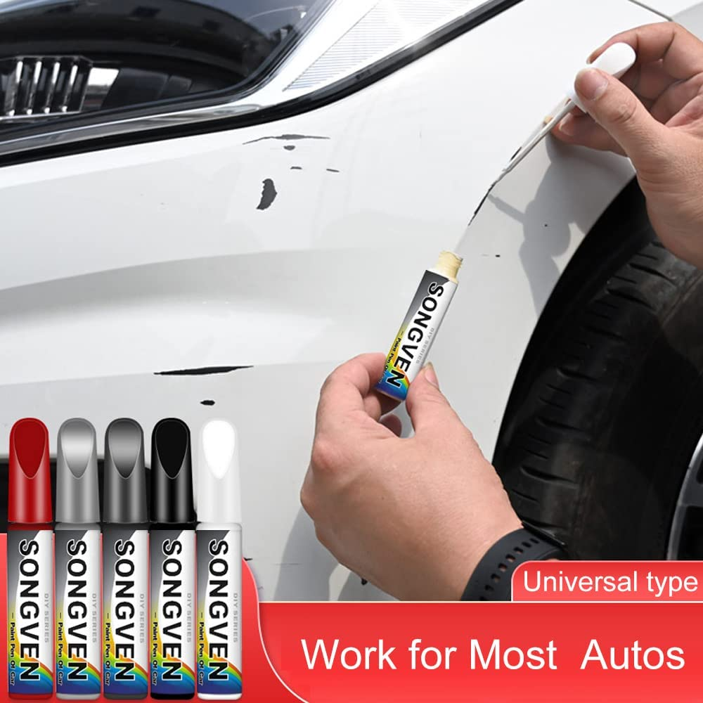 Car Scratch Remover Pen - Grey Touch up Paint Pen for Scratch Repair Kit - Touch-Up Paint (Grey) image number 4