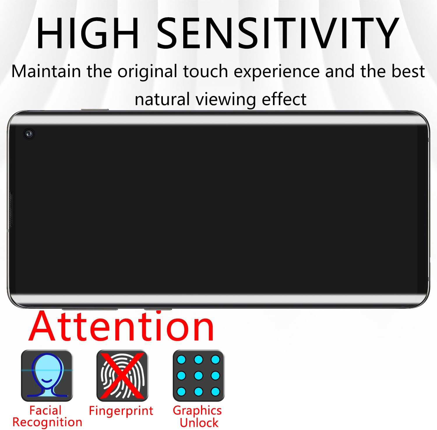 [2 Pack] Pokolan Screen Protector for Samsung Galaxy S10 Tempered Glass, HD Transparent, [3D Curved Full Coverage], 9H Hardness, Touch Sensitive, Easy to Install, anti Scratch image number 5