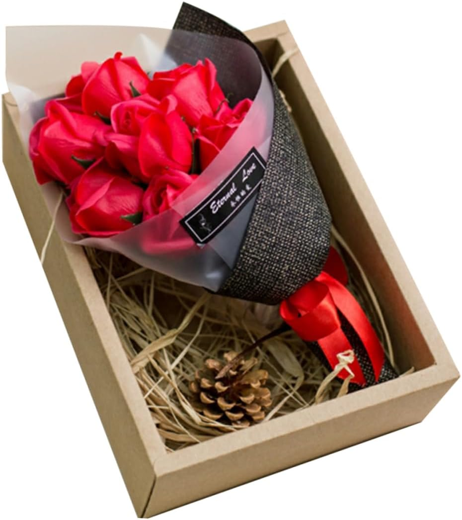 Alipis Unique Soap Bouquet Present Box Present Mother'S Day Birthday Anniversary Home Decor image number 6