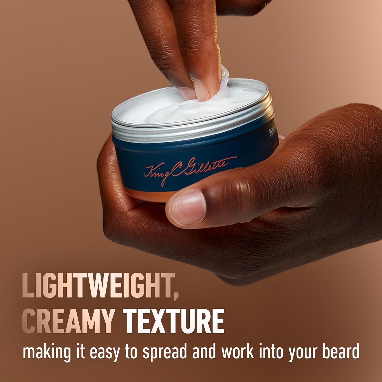 King C. Gillette Soft Beard Balm, Deep Conditioning with Cocoa Butter, Argan Oil and Shea Butter image number 4