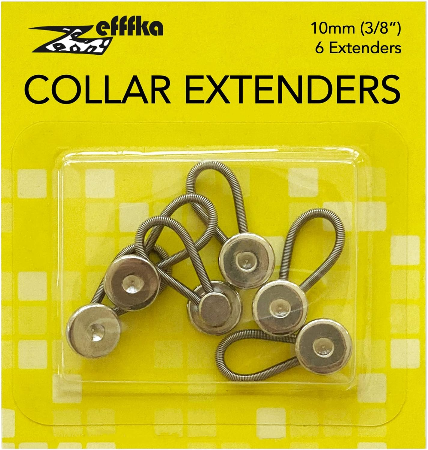 Metal Collar Neck Sleeve Extenders Wonder Button for Men'S and Boys&rsquo; Shirts Dress Comfortable and Stretchy Collar Size Expander image number 2