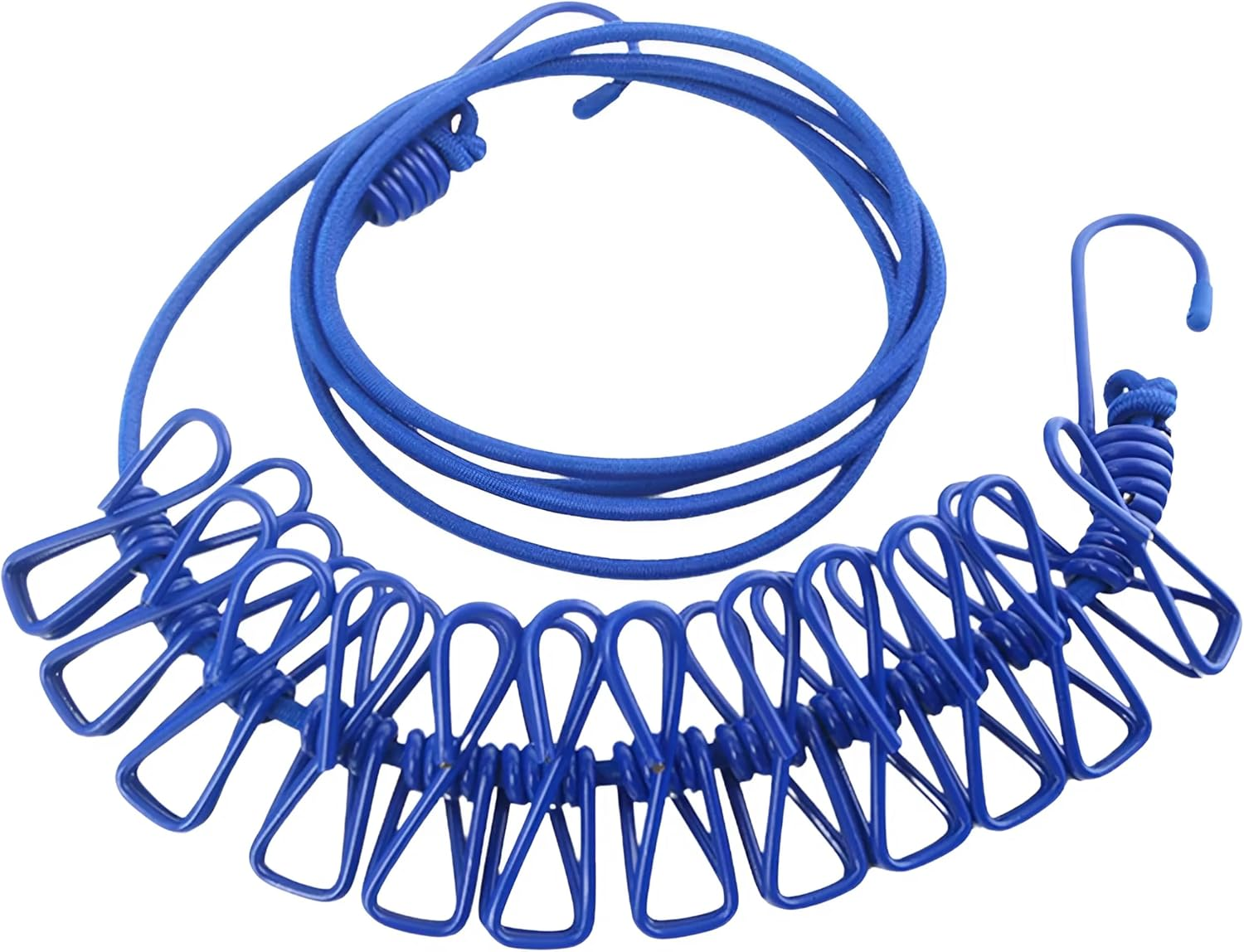 Spendeal Retractable Portable Clothesline for Travel, 12 Clips Camping Accessories Travel Clothesline for Outdoor Indoor, Retractable Clothes Line Elastic Clotheslines for Camper Hotel Room image number 4