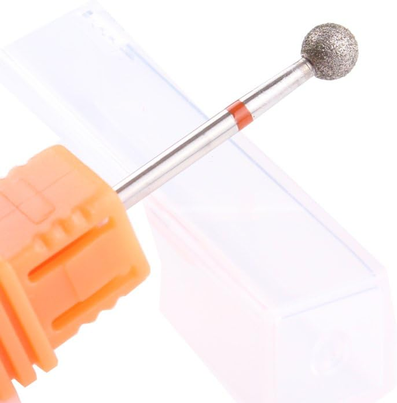 MZCMSL 3Pcs 5Mm Ball Head Cuticle Clean Drill Bits, Diamond Burrs Nail Bits for Manicure and Pedicure image number 6