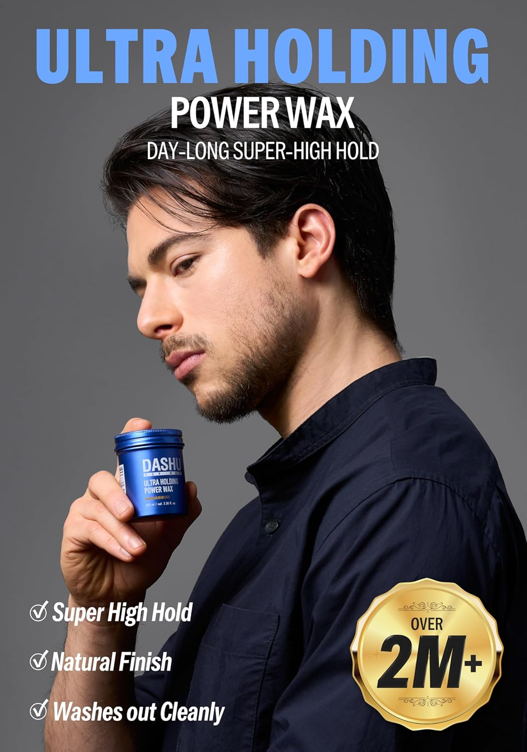 [Dashu] for Men Premium Ultra Holding Power Hair Wax 100Ml