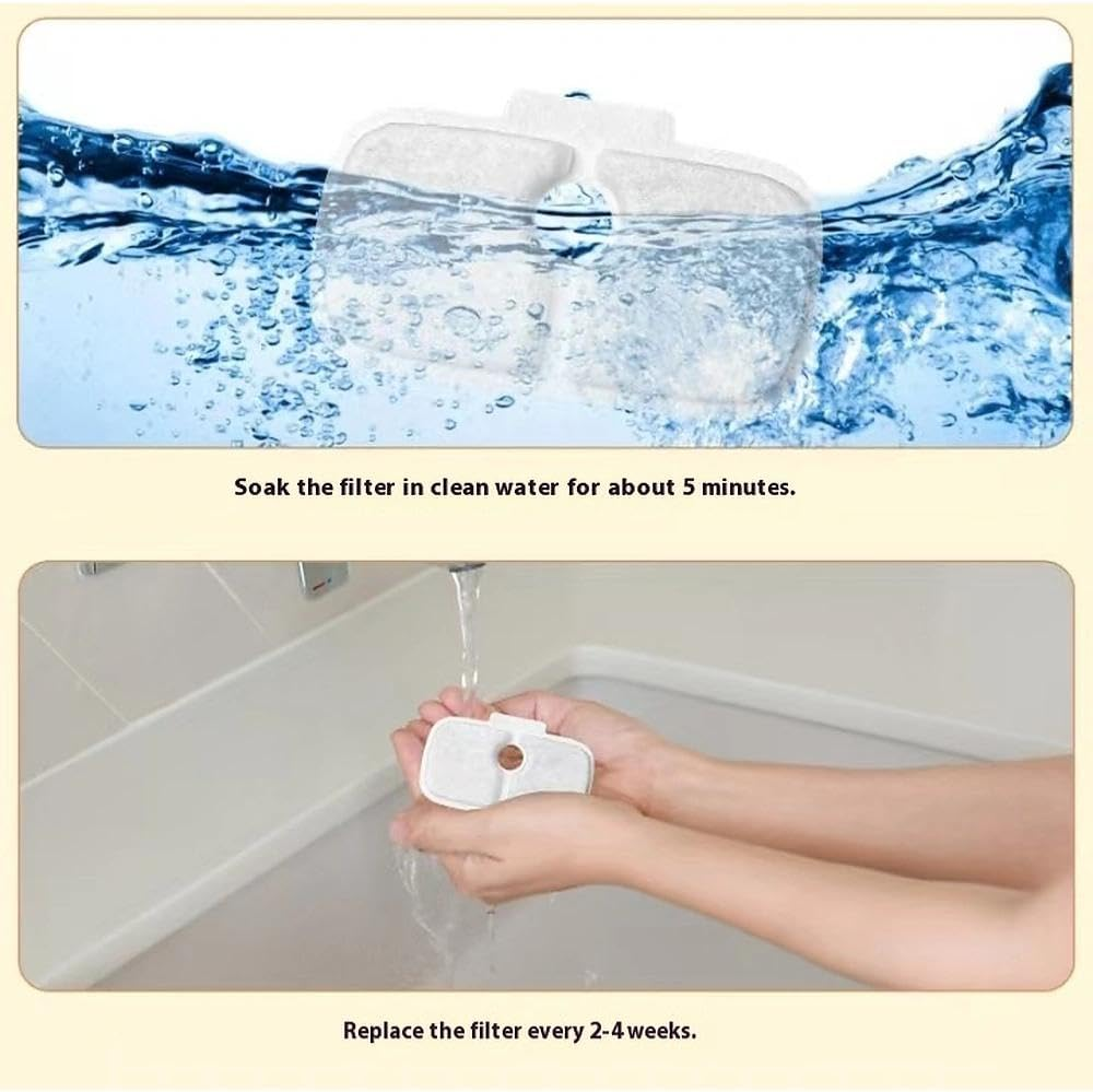 Unron 12-Pet Filter Multi-Pack, Compatible with PETLIBRO PLWF005/115/105 Cat Fountain Systems image number 1