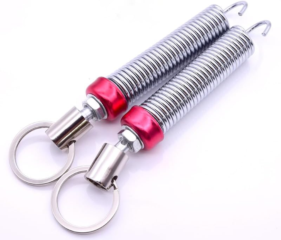 2 PCS Car Trunk Spring, 5.9"-9.44" High Carbon Alloy Steel Full-Thread Screw-Adjustable Automatic Lifting Spring Device, Multi-Functional Auxiliary Opening Accessory, for Most Models (Blue)