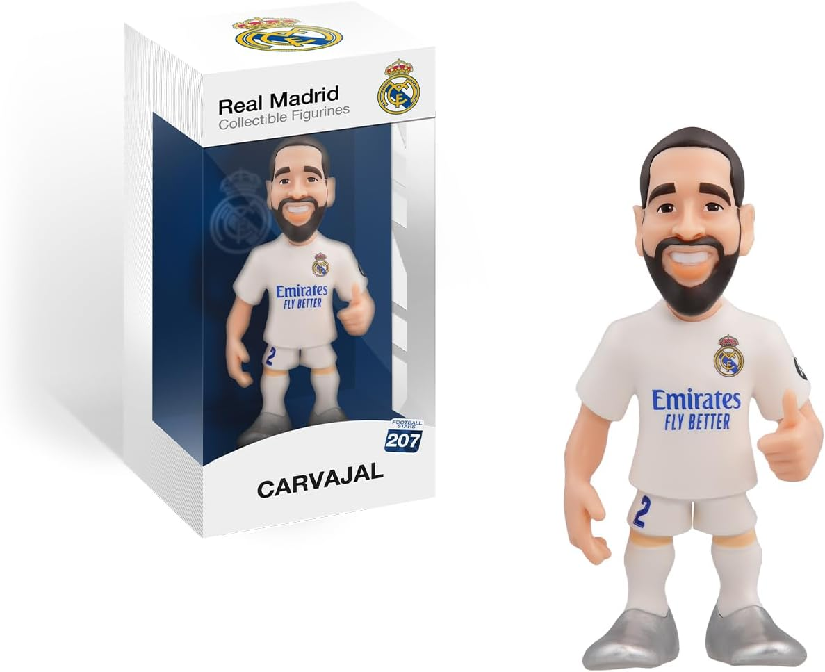 MINIX Collectible Figurines MN18444 Militao Figure, Real Madrid, Collectibles 12Cm for Display, Gift Idea for Kids and Adults, Football Fans