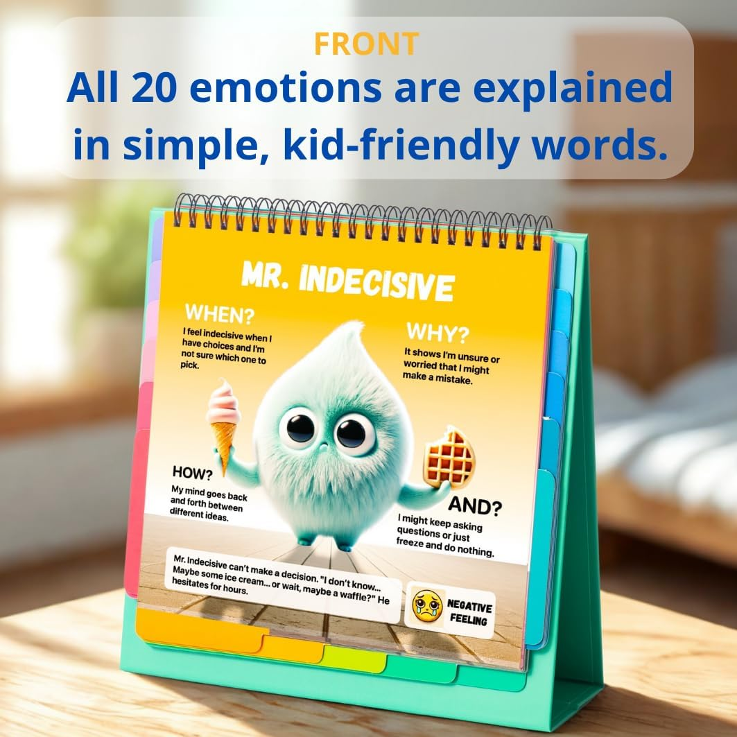 Emotion Flip Book for Kids: Manage Your Feelings Better with Feelings Builder image number 2