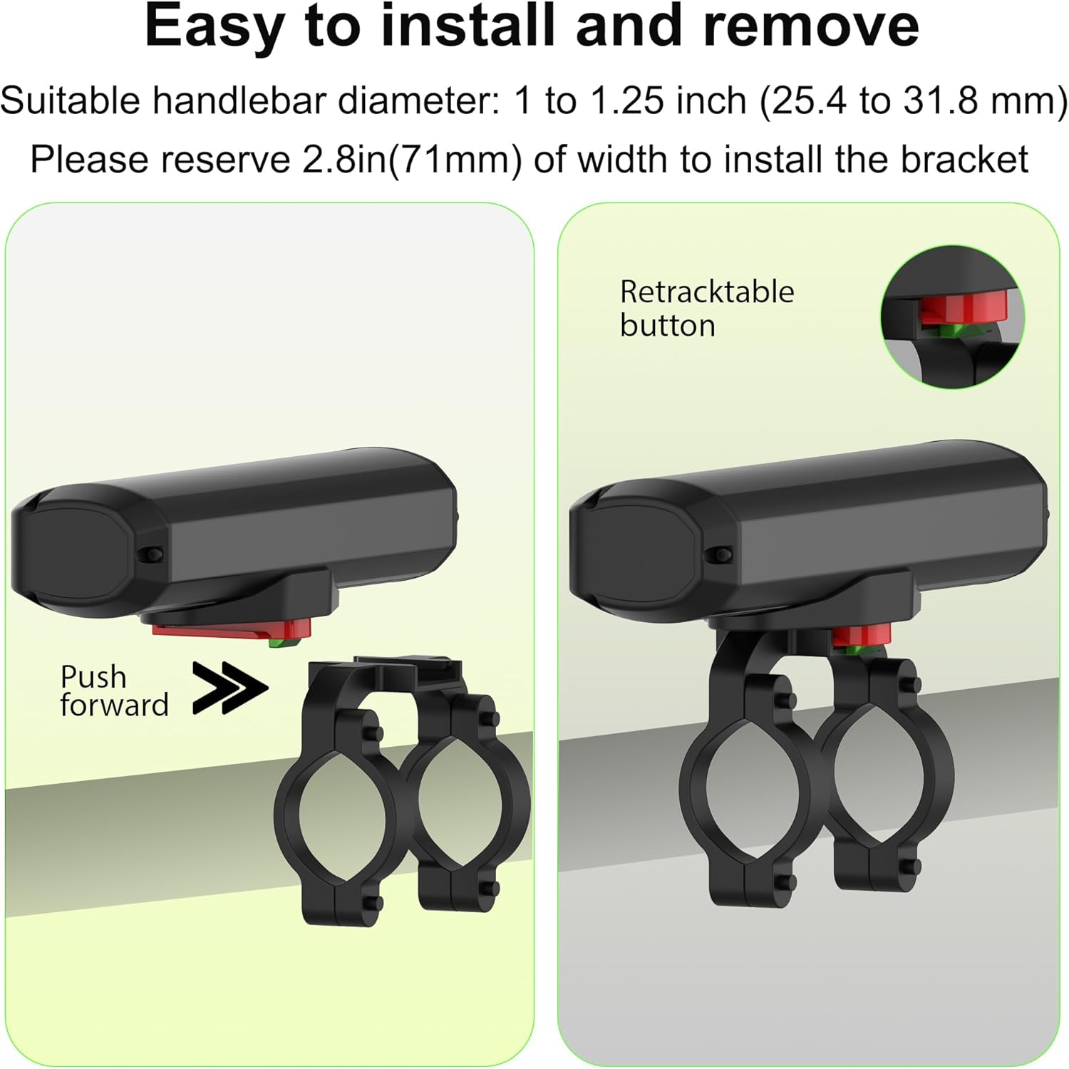 AKALATE Ultra Bright Bicycle Lights Front and Rear, Powerful USB Rechargeable Bike Light Set, Aluminum Alloy Bike Headlight and Back Taillight for Night Riding, Waterproof LED Light for Mountain Bike image number 5