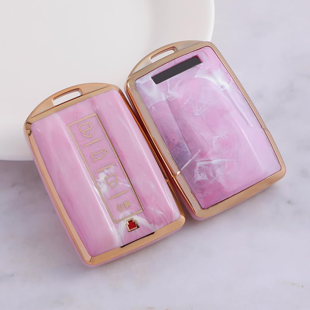 Ontto Car Key Fob Cover Fit for Great Wall GWM WEY TANK 300 500 Tank300 Tank500 Remote Key Case Keyring Remote Keychain Key Holder Key Shell Bag Accessories image number 2