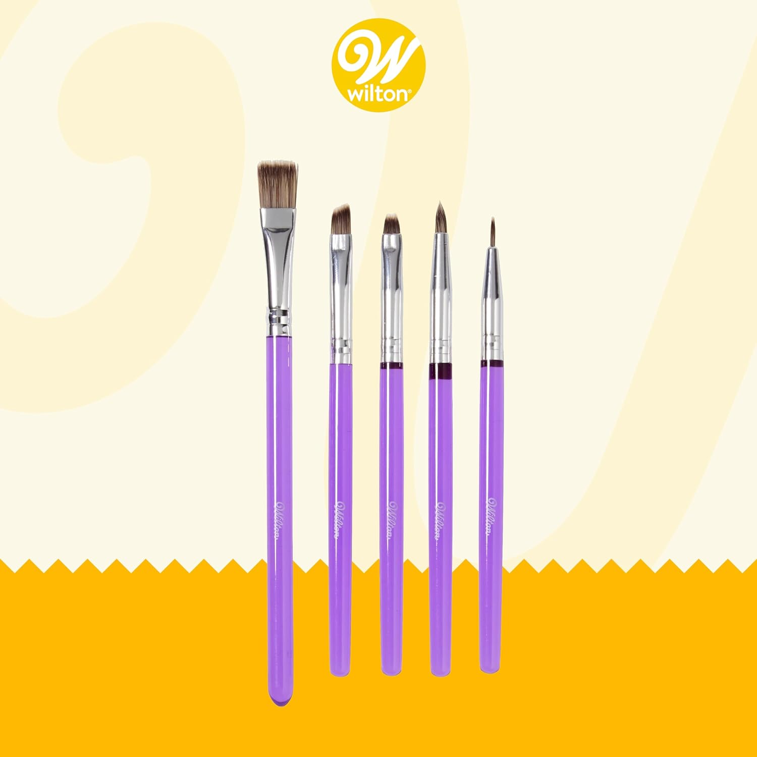 Wilton Cake Decorating Brush 5-Piece Set image number 1