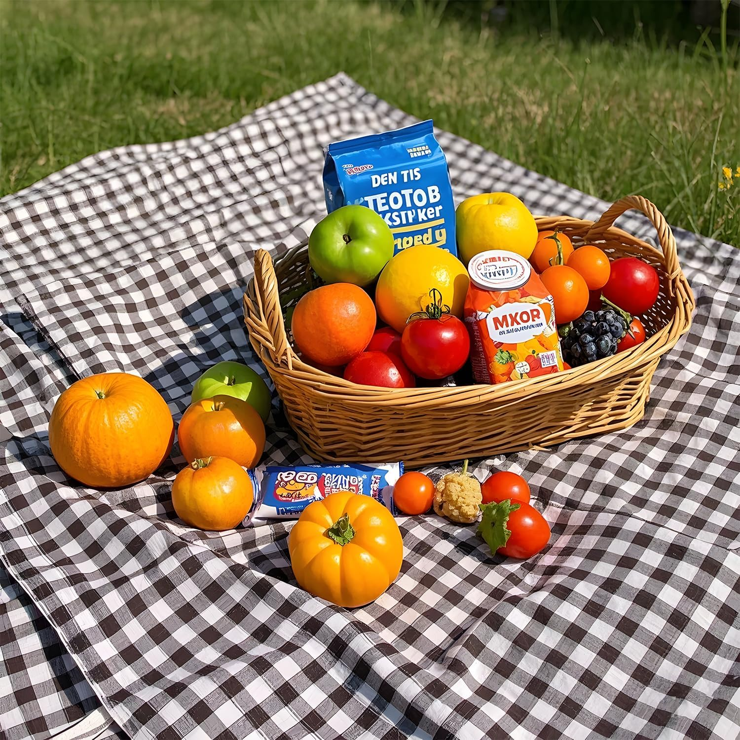 Oversized Waterproof Outdoor Picnic Blanket - Durable Oxford Fabric, Sandproof, Easy to Clean, Lightweight and Portable, Suitable for Beaches, Parks, Camping and Family Outings(200X200Cm，Coffee White) - Coffee White image number 3