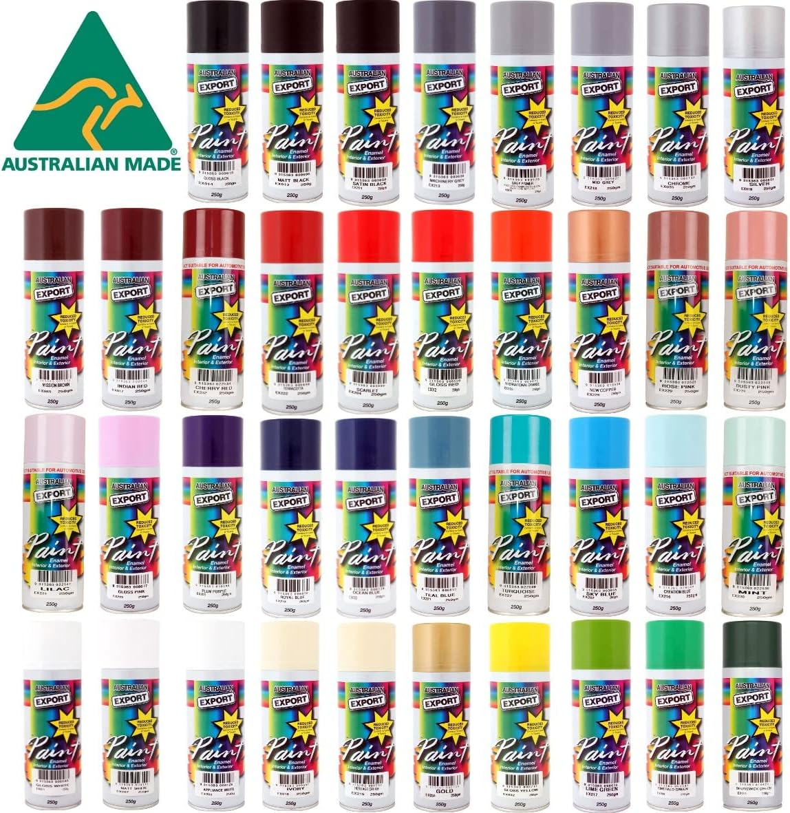 Australian Export Paint Spray 250 G, Grey Primer