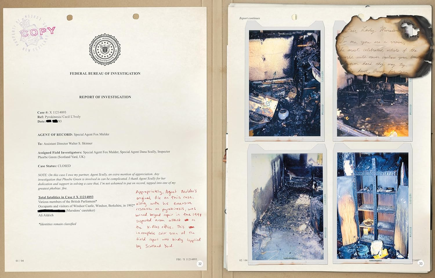 The X-Files: the Official Archives:Cryptids, Biological Anomalies, and Parapsychic Phenomena image number 3