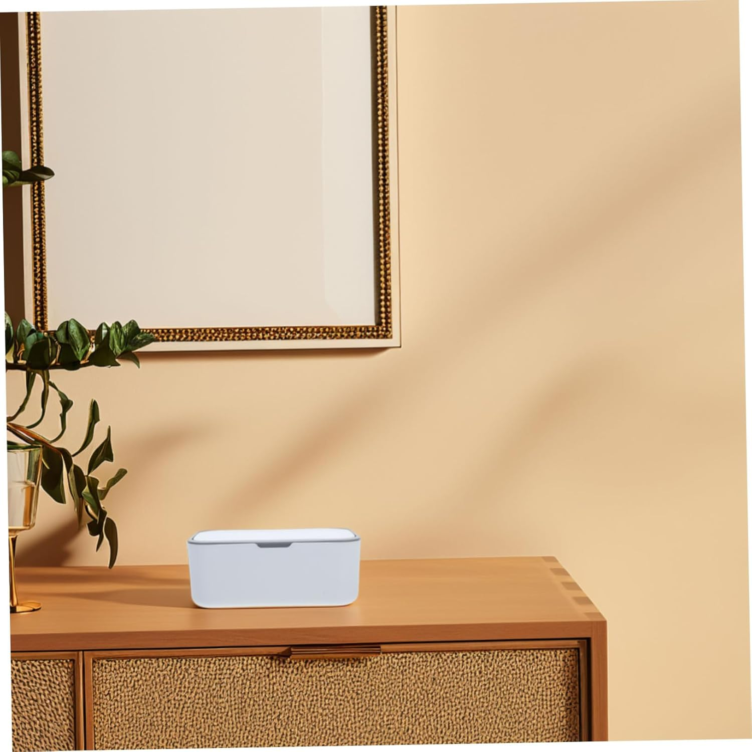 Tissue Box Lid Refillable Wipe Holder for Bathroom Nursery Travel Napkin Holder Tissue Box Case Wipes Container image number 6