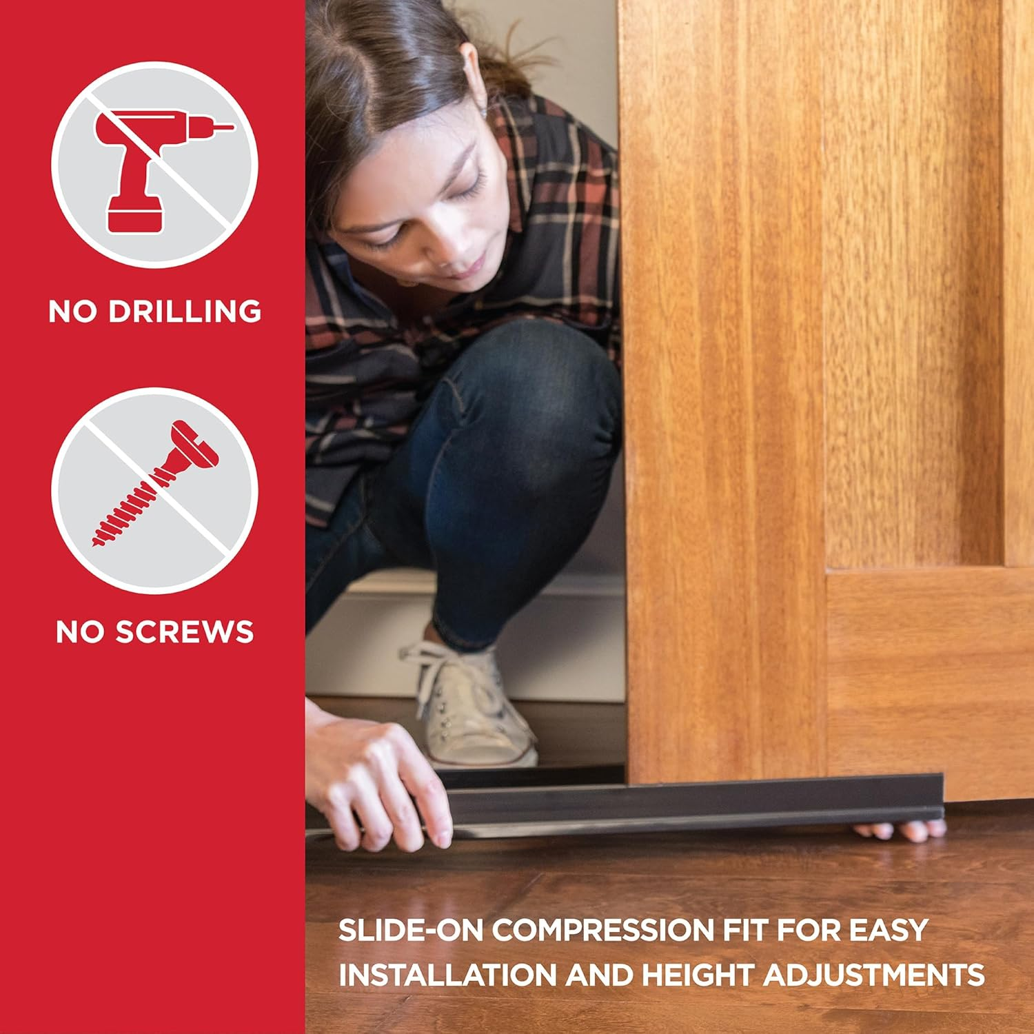 M-D Building Products Manufacturers Direct Door Seal Cinch 36" WHT by Mfrpartno 43336, 36 Inch, White image number 5