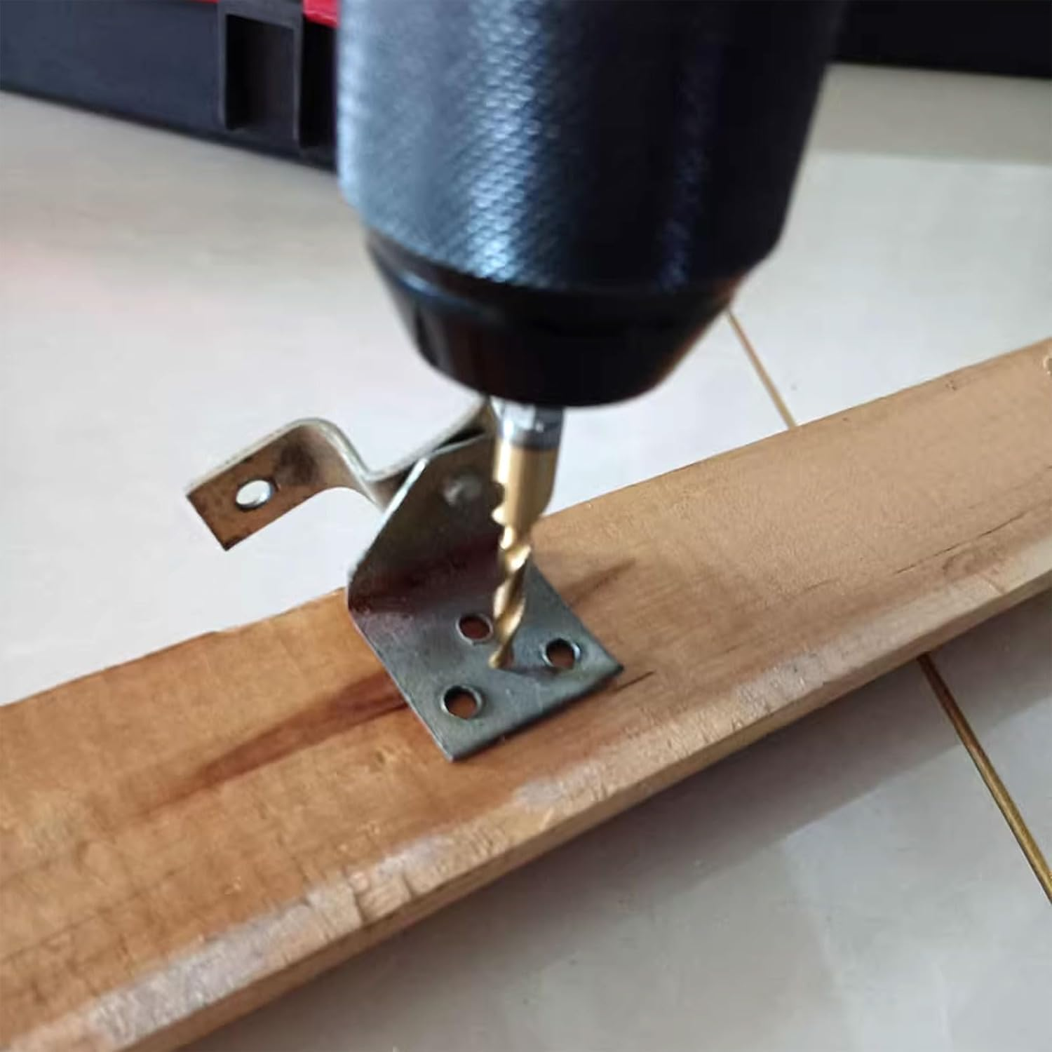 Combination Drill and Tap Bit, 6 Pcs Screw Tapping Countersink Drill Bits 1/4" Metric M3 to M10 HSS Titanium Thread Tap Drill Bit Set for Wood and Plastic image number 6