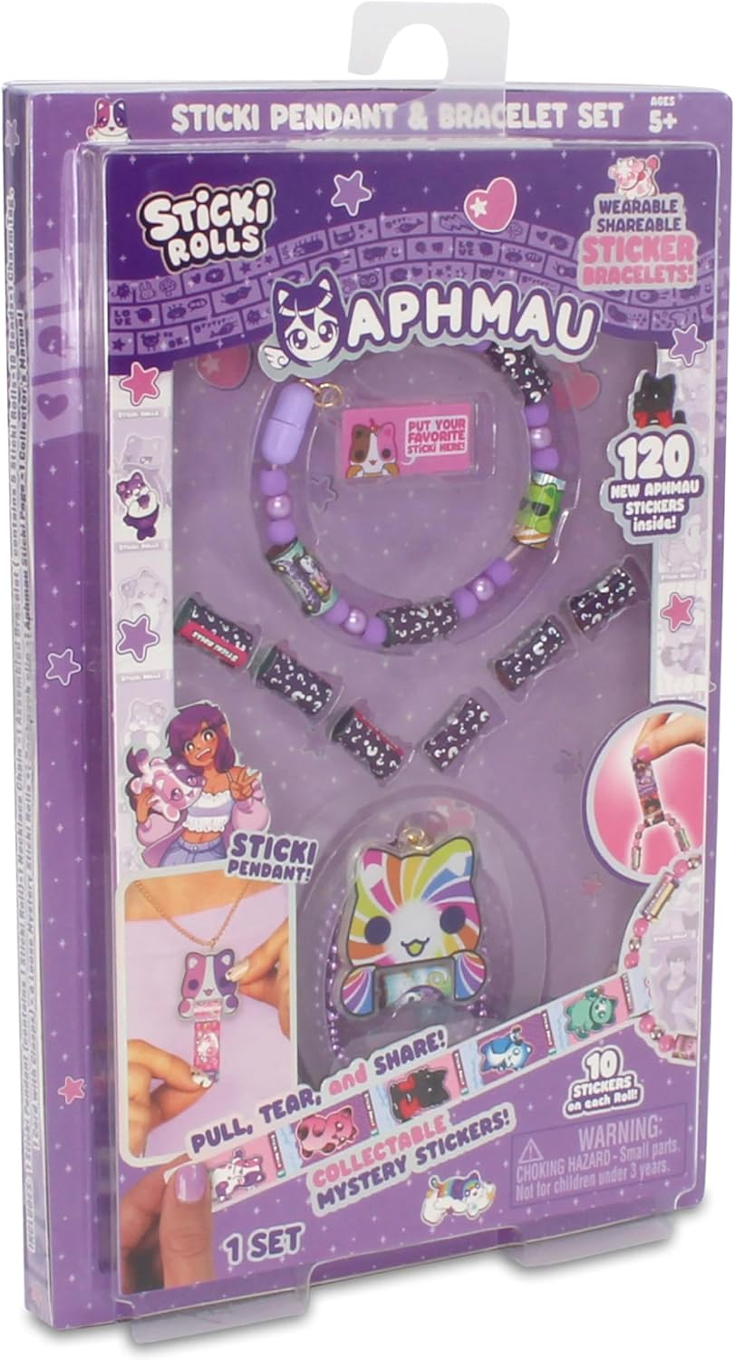 Sticki Rolls X Aphmau Pendant & Bracelet Set image number 3