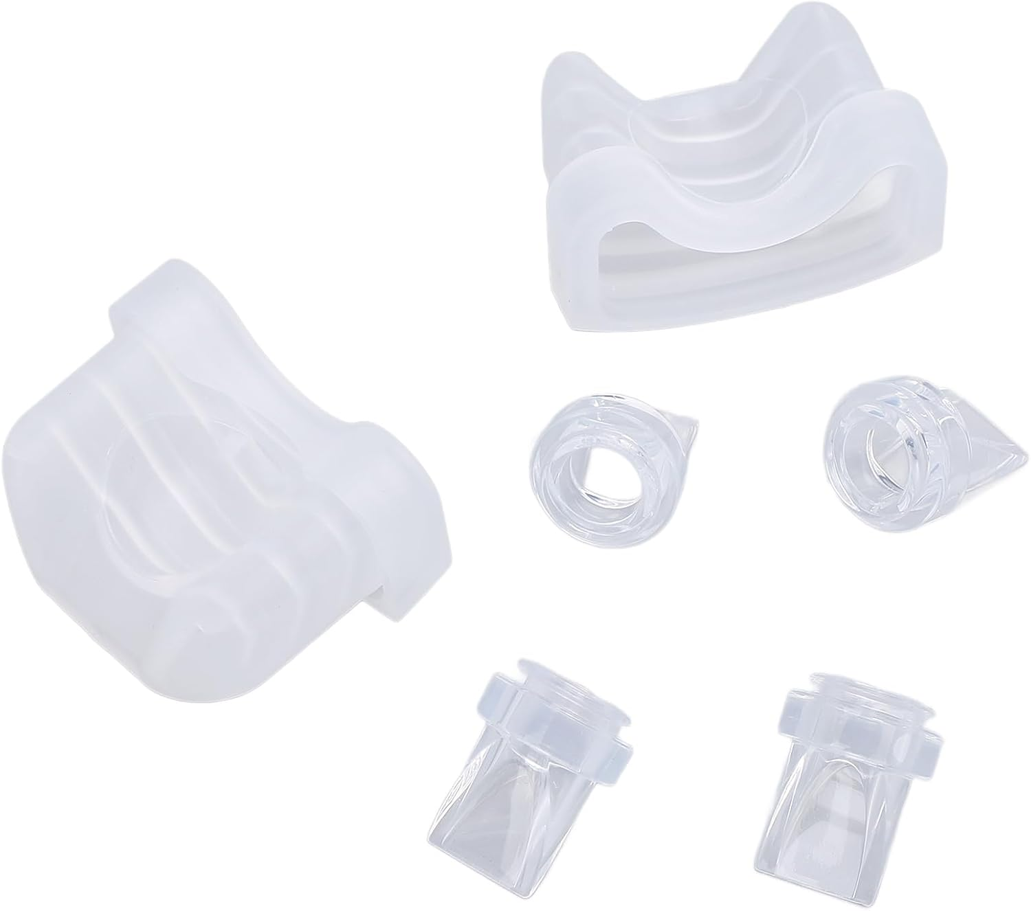 4Pcs Duckbill Valves and 2Pcs Silicone Diaphragm for S21 Wearable Breastfeeding Pump Replacement Pump Parts, Leak Prevention image number 1