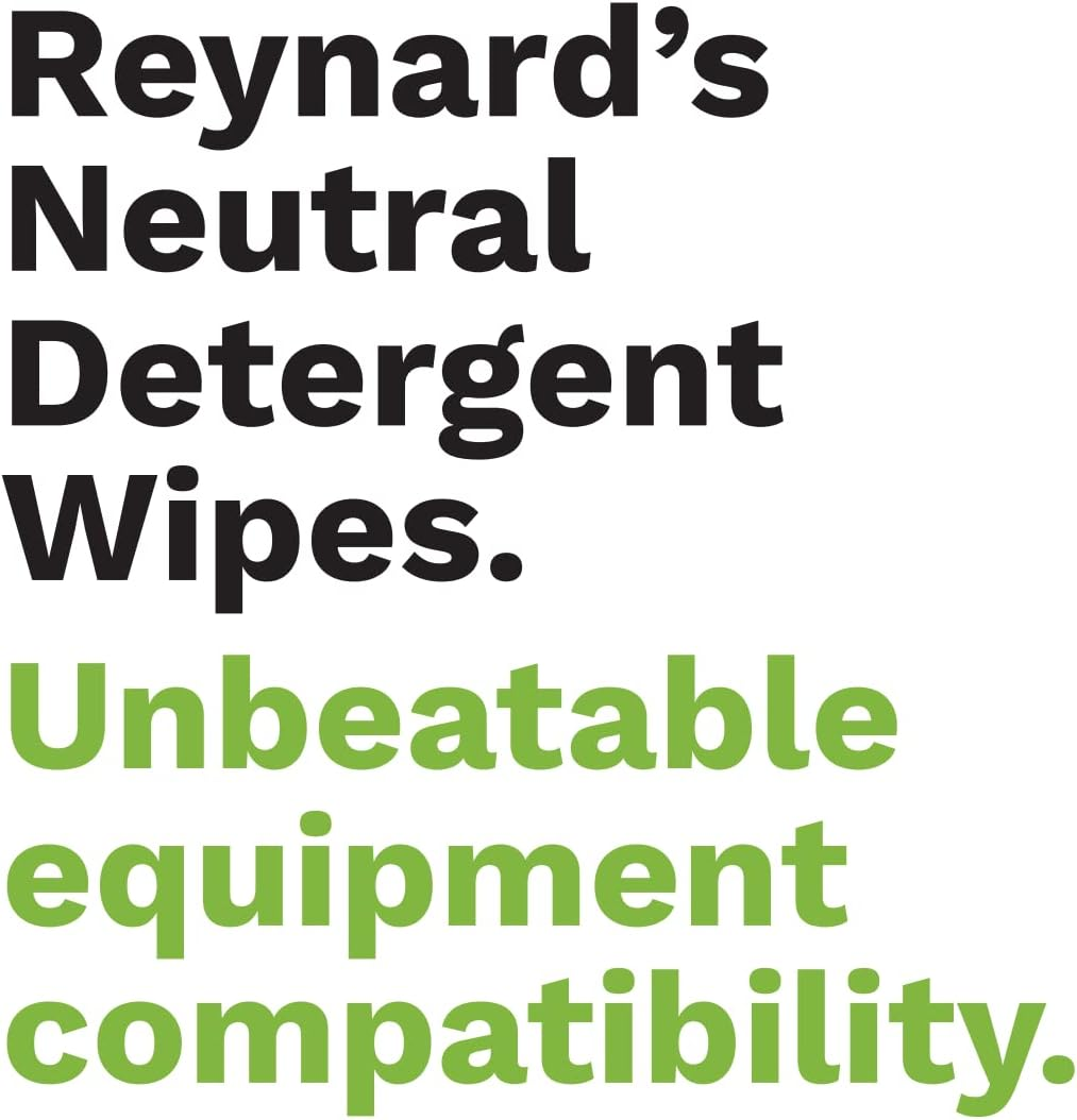Reynard Health Supplies Neutral Detergent Wipes &ndash; White - Multipurpose Uses &ndash; Clean Electronics &ndash; Sensitive Equipment &ndash; 280 Count image number 2