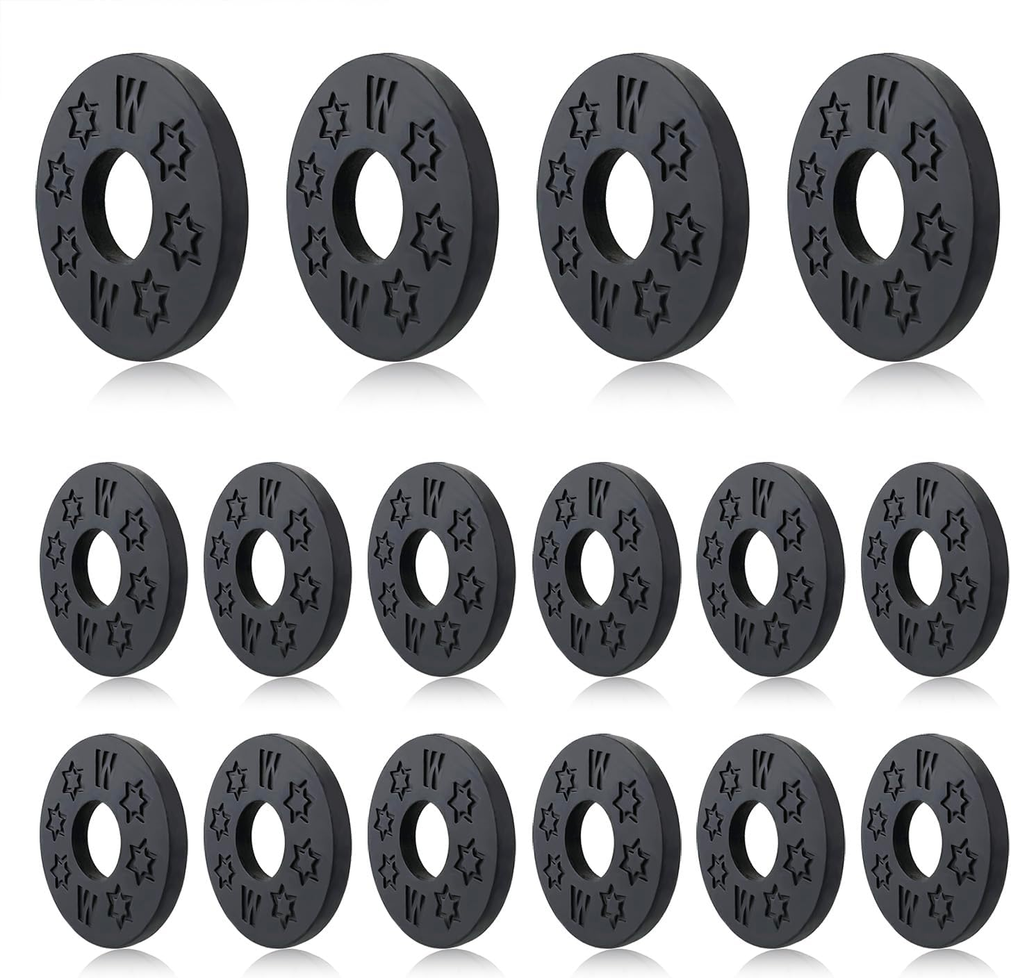 16 Pcs Guitar Strap Locks, Acoustic Guitar Strap Adapter for Electric, Acoustic & Bass Guitars, Strap Locks Compatible with Fender, Dunlop, Ernie Ball & More (Black) image number 3
