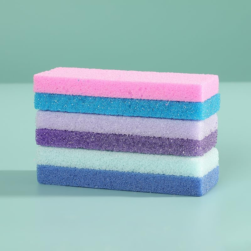 2Pcs Foot Scrubber, Care Pumice Stone for Feet, Professional Pedicure Tools, Callus Remover, Foot File, Foot Exfoliator Exfoliating Tool for Feet with More Dead Skin and Callus (Purple) - Purple image number 2