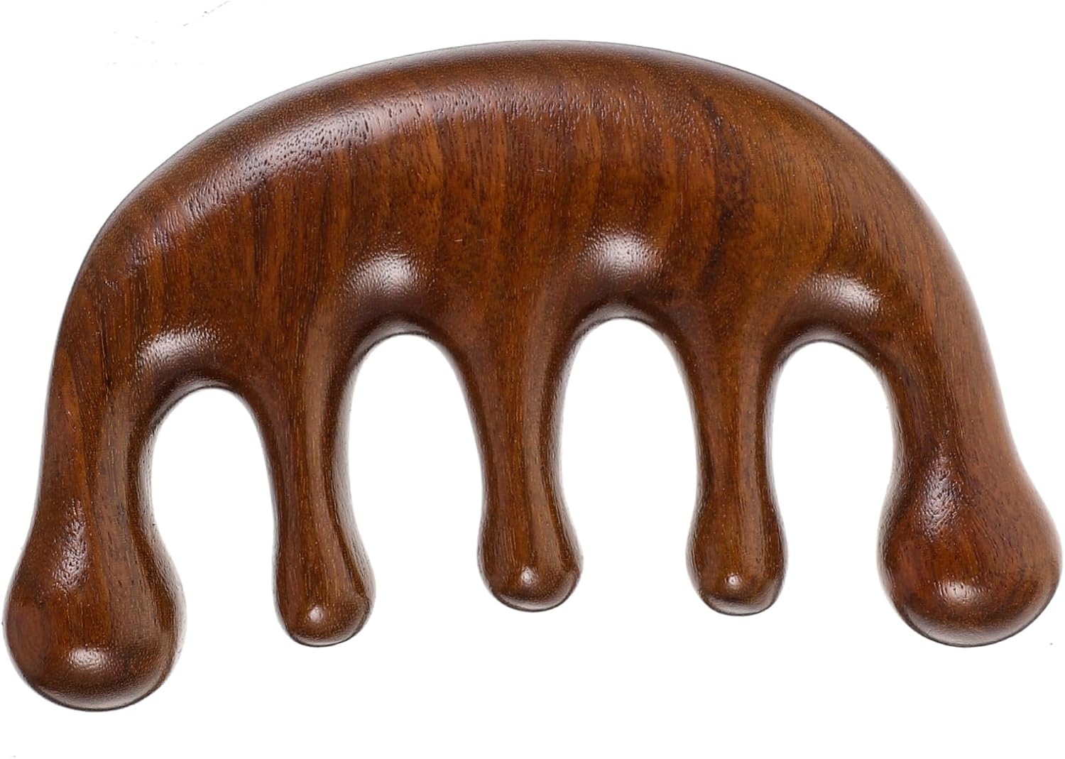 Gogogmee Wooden Massager Comb Compact Wood Craft Massage Tool Tension Promote Scalp Circulation for Home Travel Use Unique Polished Design image number 4