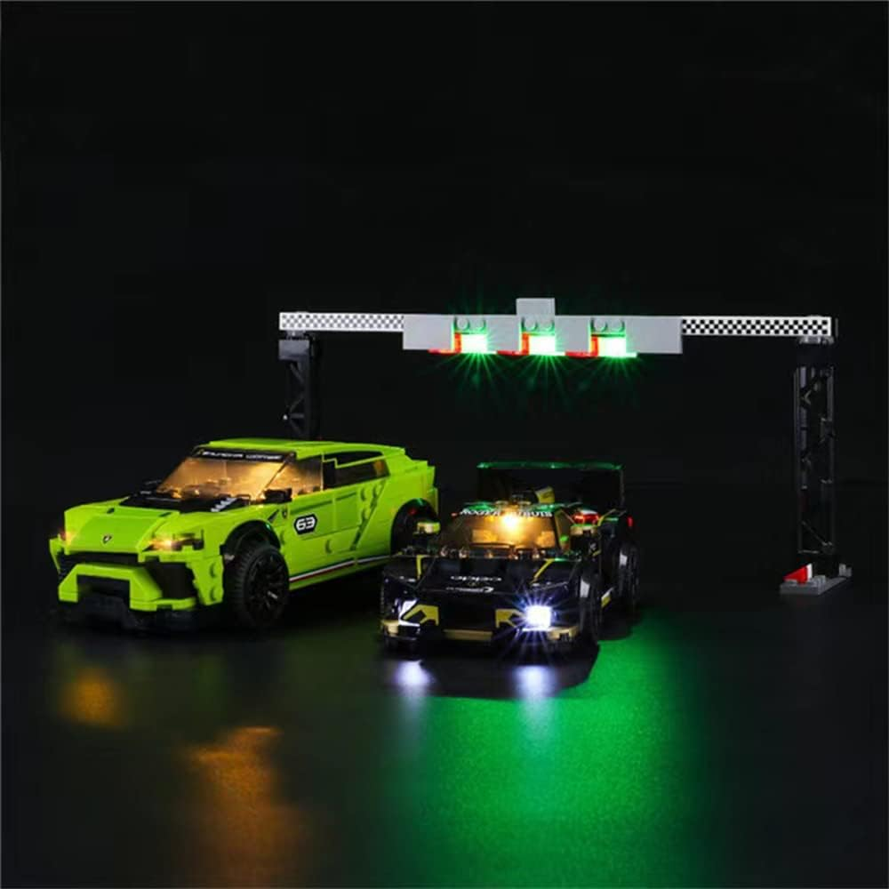 GEAMENT Light Kit Compatible with  Lamborghini Urus ST-X & Huracan Super Trofeo EVO - for Speed Champions 76899 ( Set Not Included) image number 4