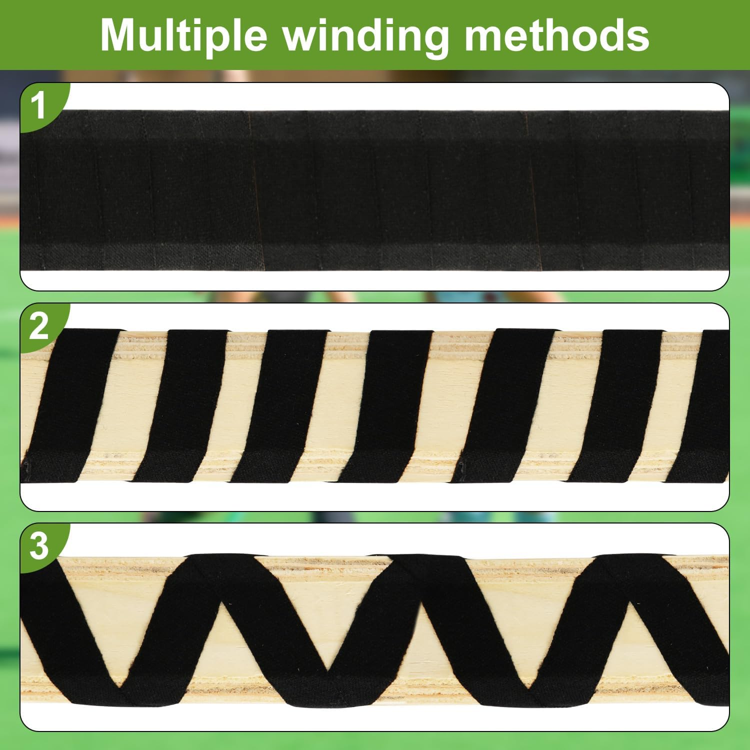 12Pcs Lacrosse Stick Tapes, Cotton Lacrosse Tape 1In and 1/2In Non-Precut Hockey Stick Grip Tapes Sweat-Absorbent Lacrosse Stick Grip Tape for Lacrosse Golf Baseball Bats image number 5