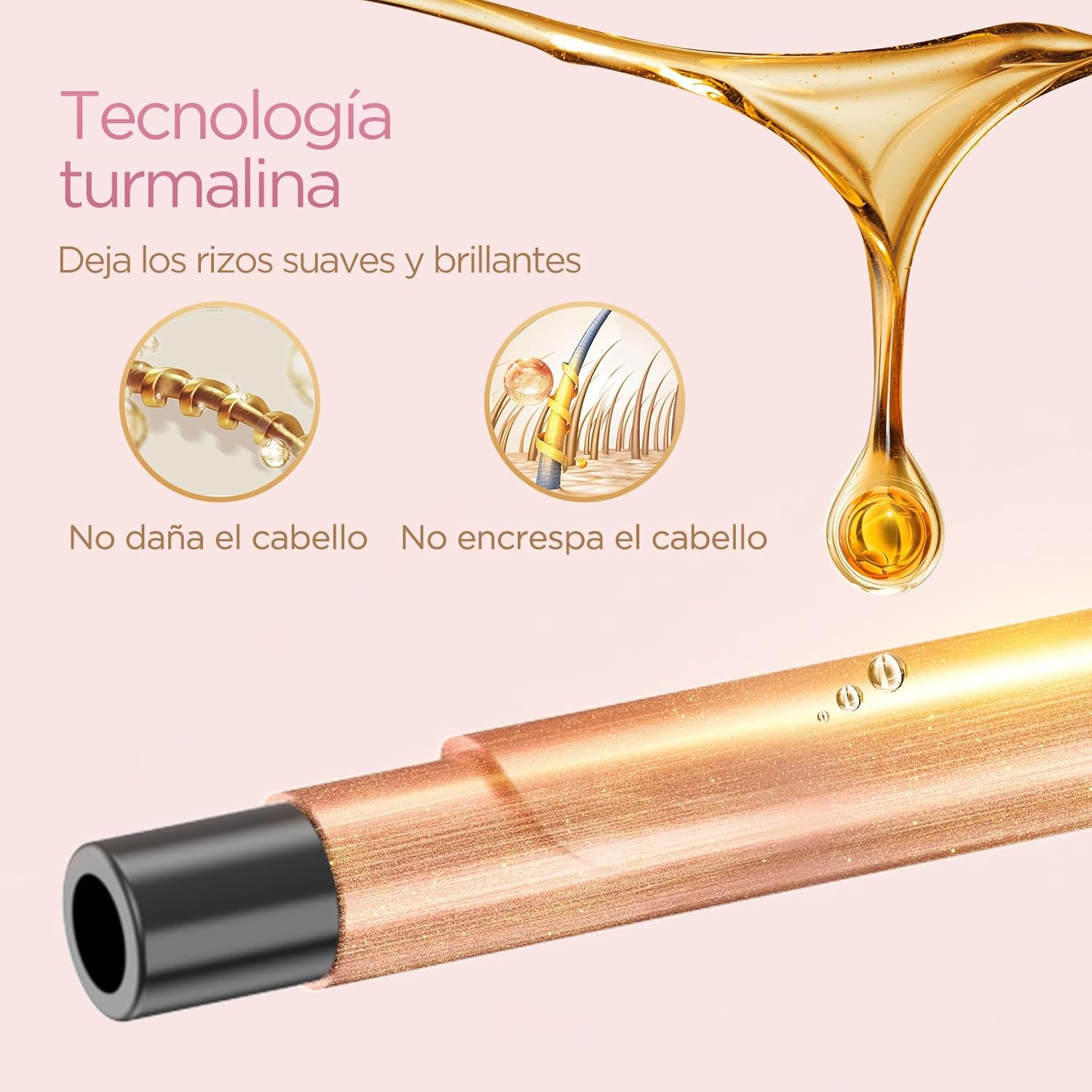 BESTOPE PRO Curling Iron 9 Mm for Small Curls - Multi-Temperature, Extension Design Hair Curler, Fast Heating, Large LCD Display, with Clamp and Glove image number 5