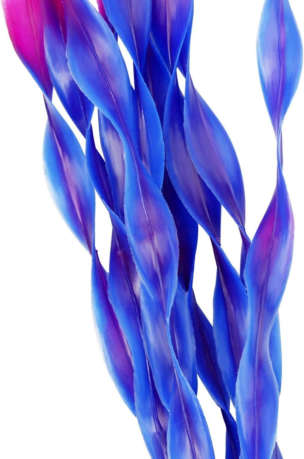 Mylifeunit Artificial Seaweed Water Plants for Aquarium, Plastic Fish Tank Plant Decorations 10 PCS (Purple)
