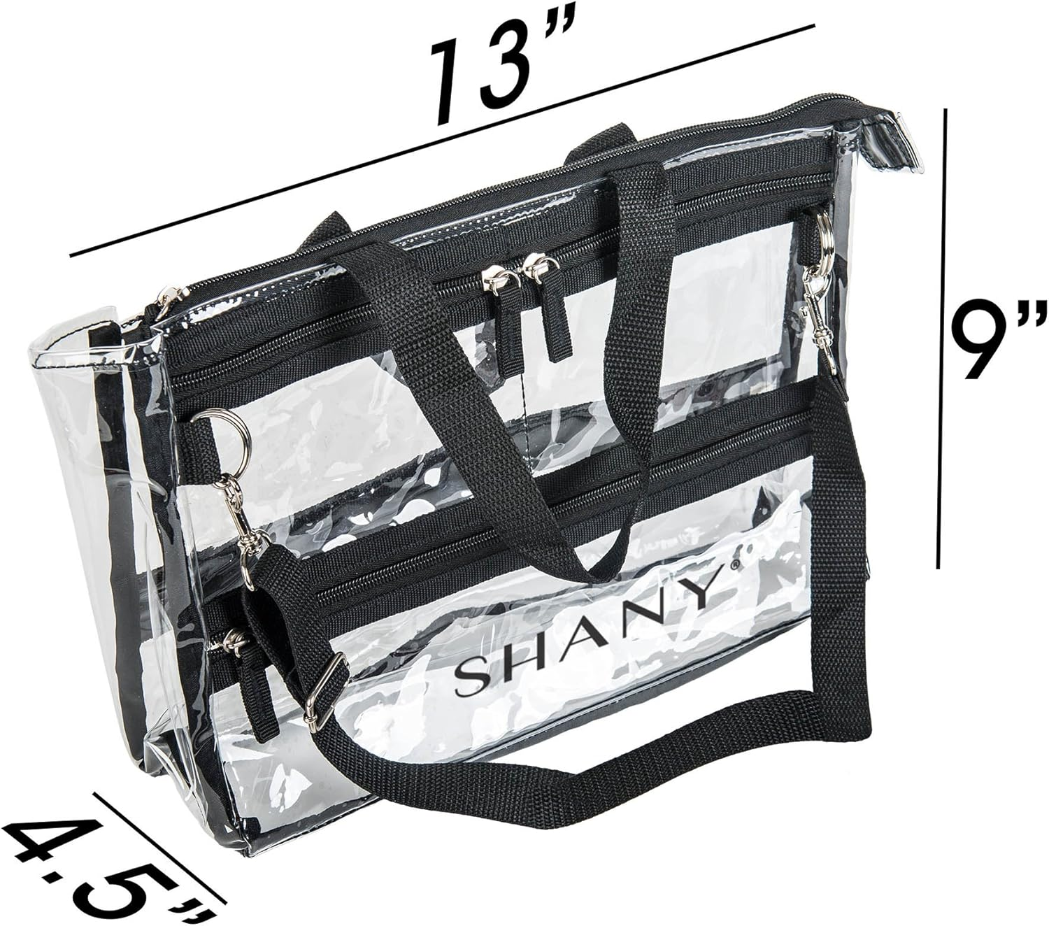 SHANY Clear Travel Makeup Bag - Cosmetics Organizer - Game Changer image number 1