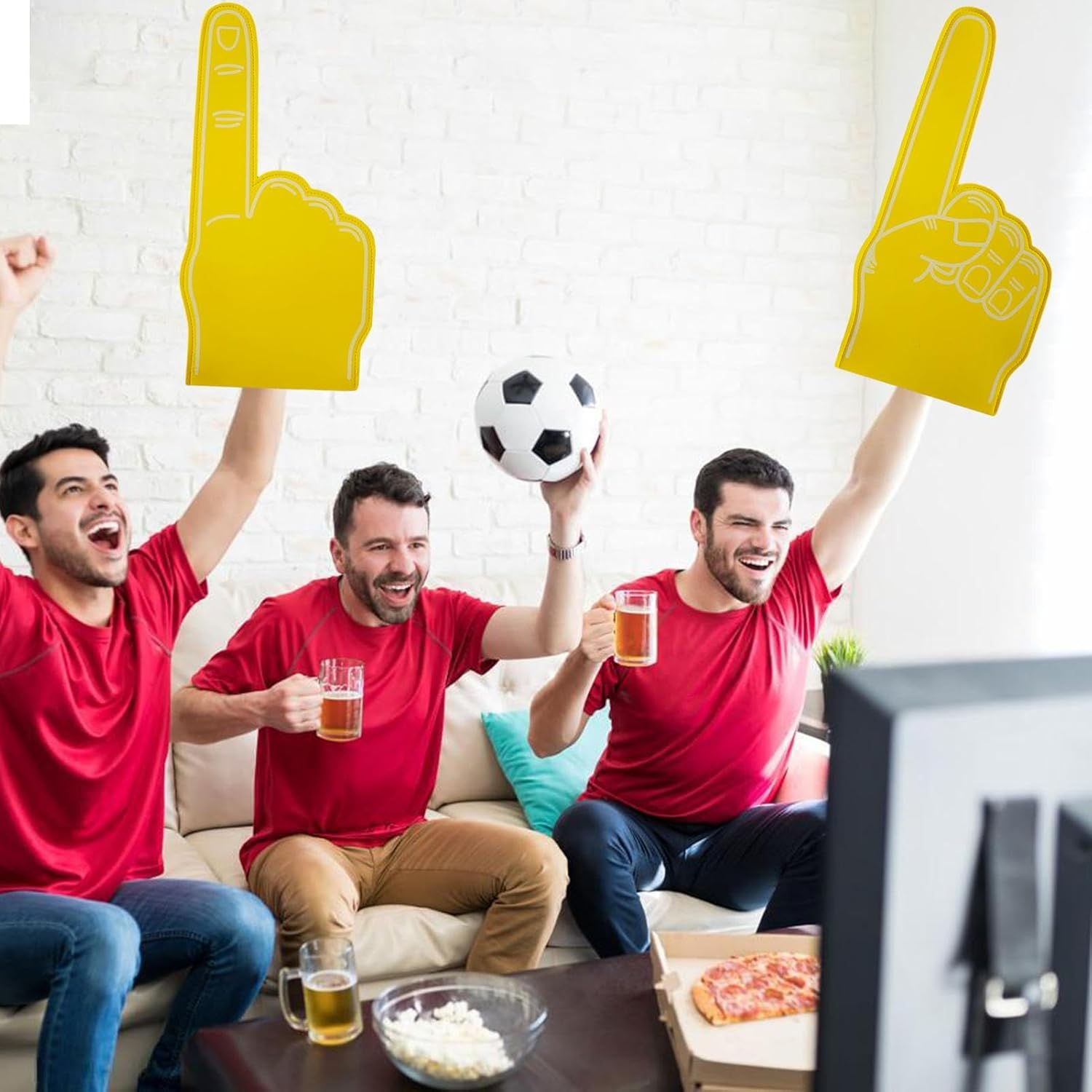 Giant Foam Finger | Single Finger Cheer Gloves | Cheerleading Foam Hand, 18-Inch Foam Finger, Blank Foam Finger, Number 1Foam Hand, Custom Foam Finger for Sports Event Games Celebration image number 1