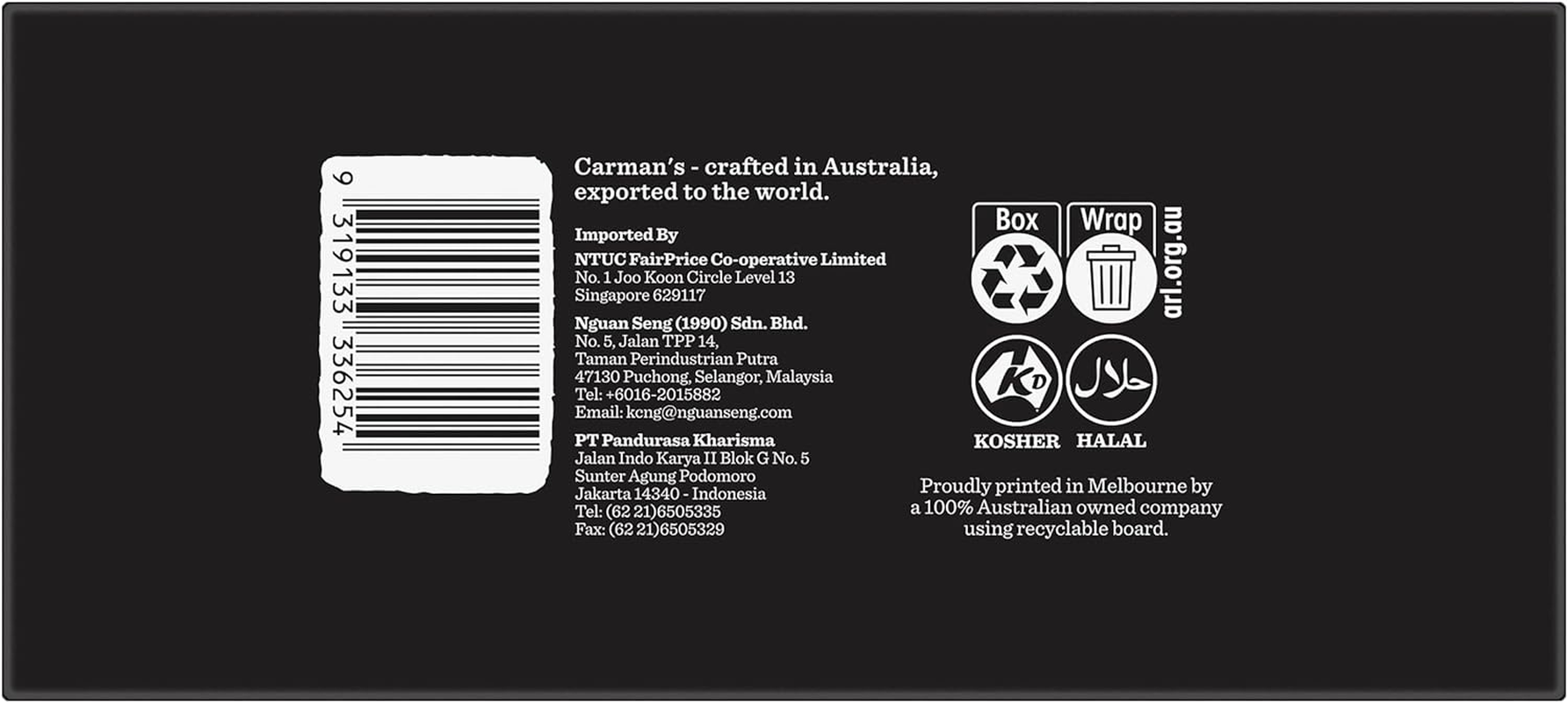 Carman'S Double Dark Choc Protein Bar Value Pack 10X40G image number 1