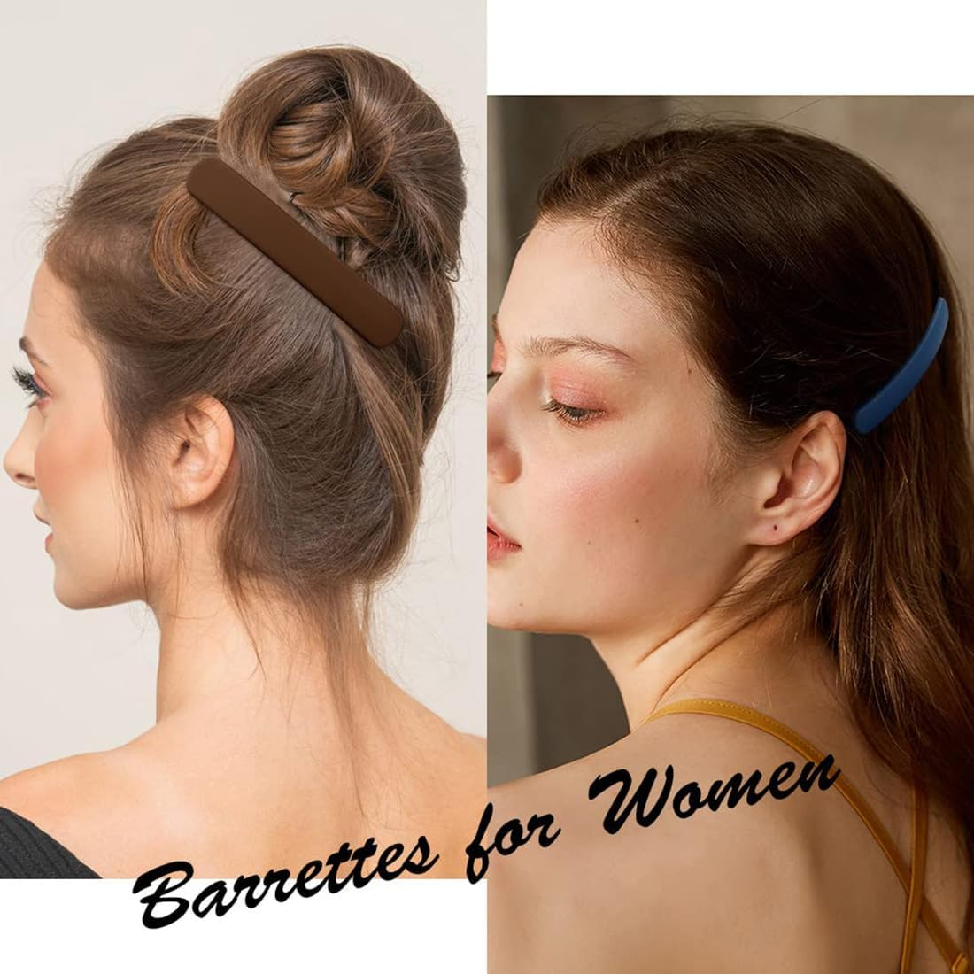 Pack of 6 Hair Clips, French Hair Clips, Women'S Thin Hair, Vintage Hair Clips, Automatic Large Classic Hair Clips for Fine and Medium Thick Hair image number 1