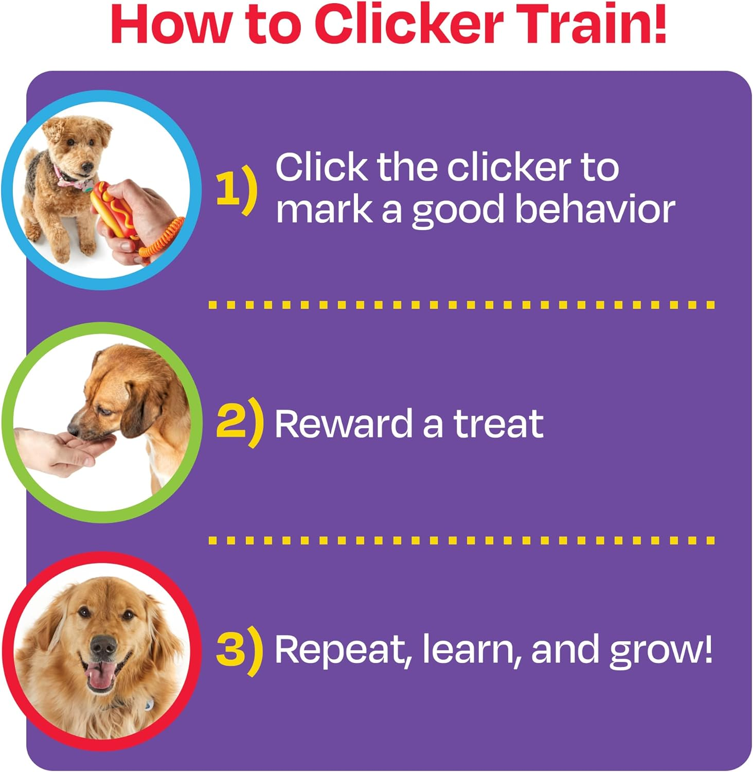 Brightkins Smarty Pooch Hot Dog Training Clicker image number 1
