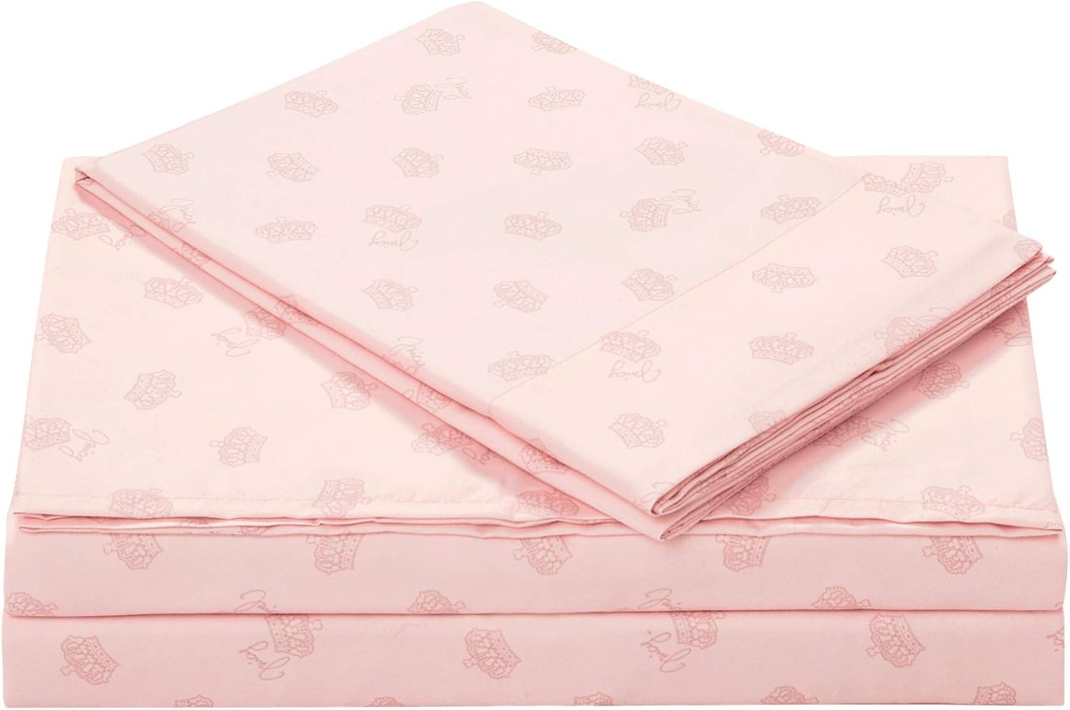 Juicy Couture &ndash; Sheet Set | Queen Bee Design Bed Sheets| Twin Size Bedding | 3 Piece Set Fitted Sheet, Flat Sheet and Pillowcase | Deep Pockets, Wrinkle Resistant and anti Pilling | White and Gold