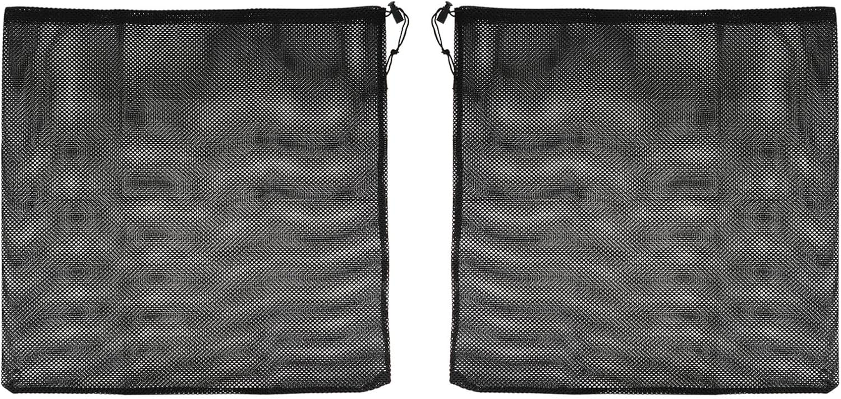 Anneome 2Pcs Water Pump Filter Bags with Drawstring Sturdy Knitted Mesh Barrier Nets Easy-Clean Protective Covers for Outdoor Pumps and Fish Tank Filters image number 6