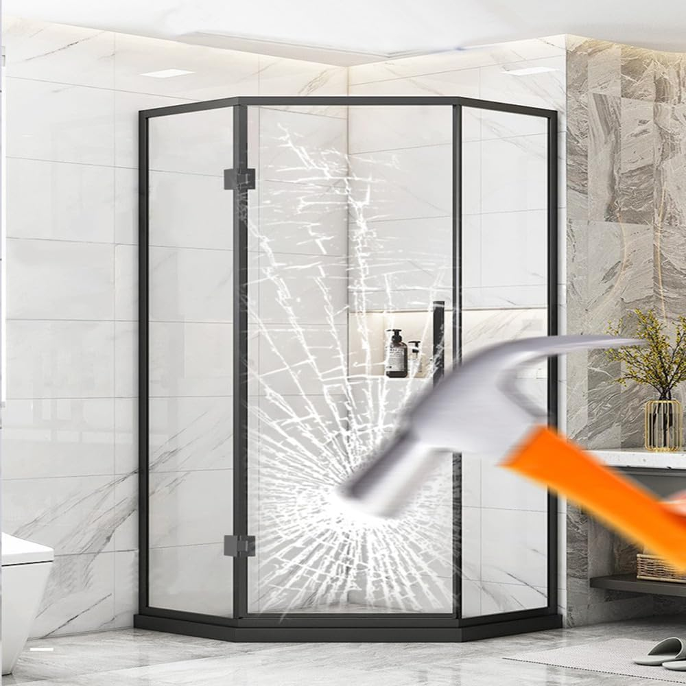 4Mil Clear Window Security Film - Shatterproof Safety Glass for Home Office Windows, Switchable, 17.7Inch X 16.5Feet (Customizable Size) image number 4