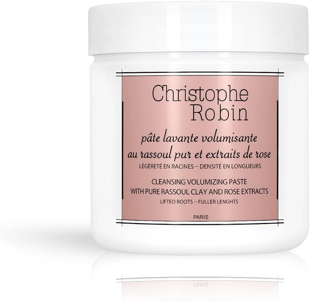 Christophe Robin Cleansing Volumizing Paste with Pure Rassoul Clay and Rose Extracts